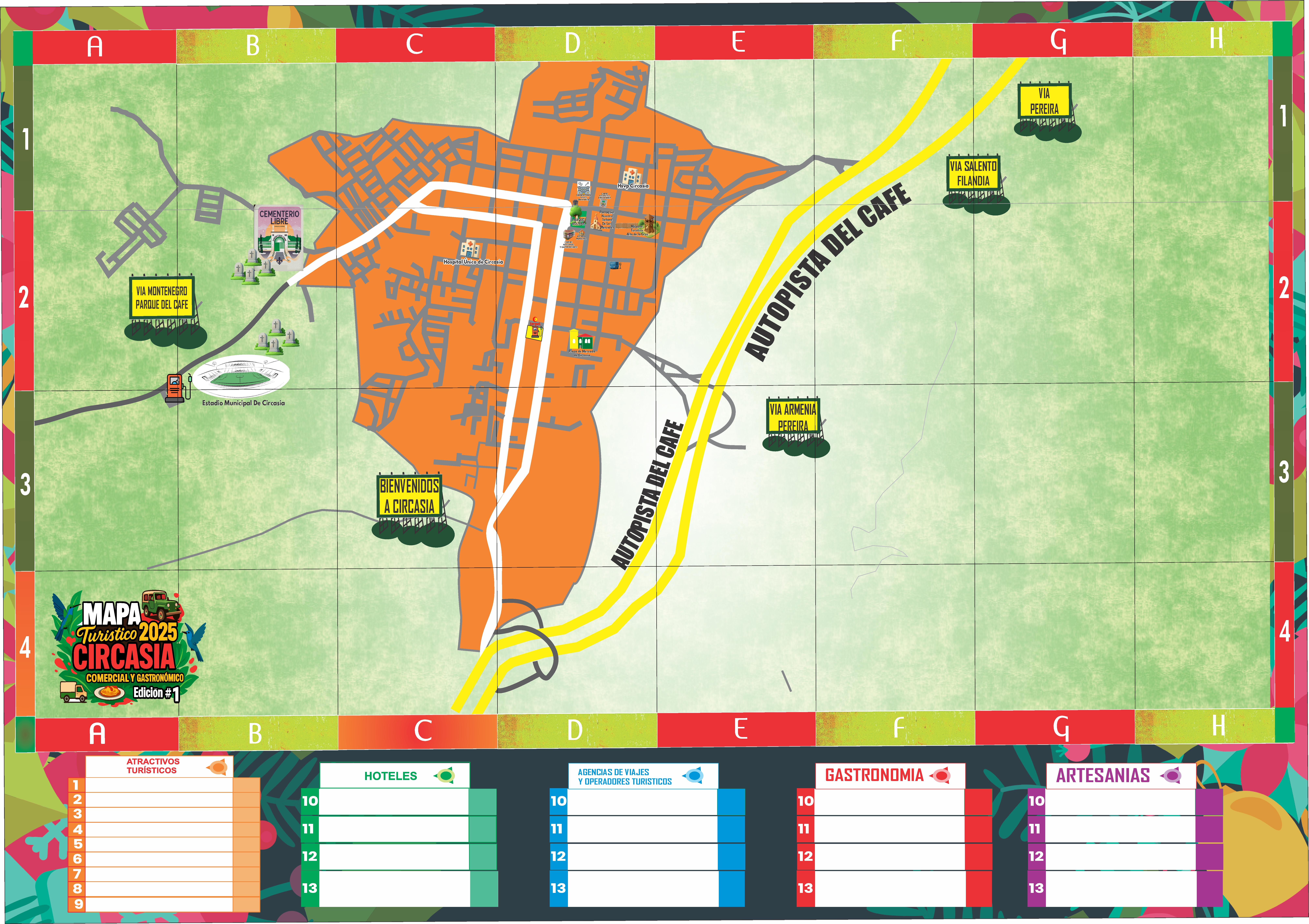 Mapa Turístico - Cara 1